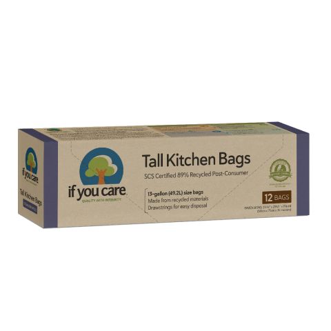 If You Care Cert Recycled Tall D/string Bin Bags (49ltr)