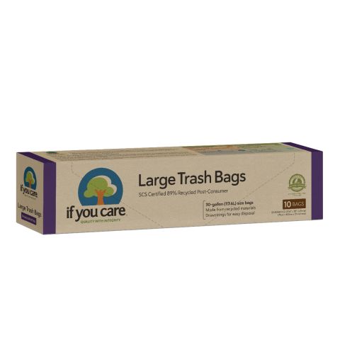 If You Care Cert Recycled Lge D/string Bin Bags (113ltr)
