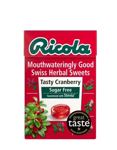 Ricola Cranberry Sugar Free Box (Stevia) (45g)