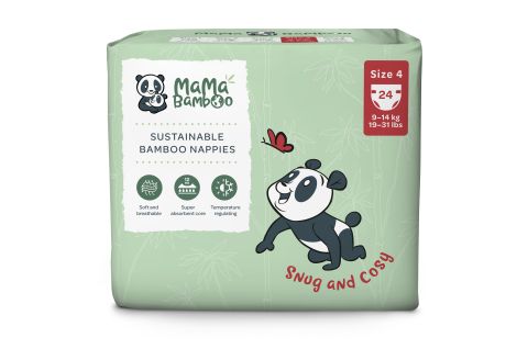 Mama Bamboo Eco Nappies - Size 4 (Large) (26pc)