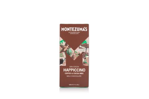 Montezuma Happiccino - Milk + Coffee & Cocoa Nibs (90g)