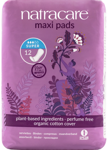 Natracare Super Maxi Pads (12pc)