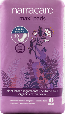 Natracare Night Time Maxi Pads (10pc)