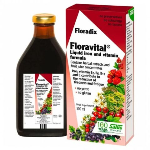 Floradix Floravital Liquid Iron Formula (500ml)