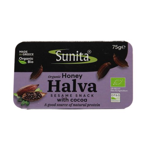 Sunita Organic Honey Halva with Cocoa (75g)