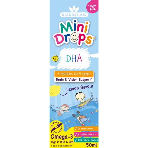 Natures Aid Mini Drops Omega-3 DHA (50ml)