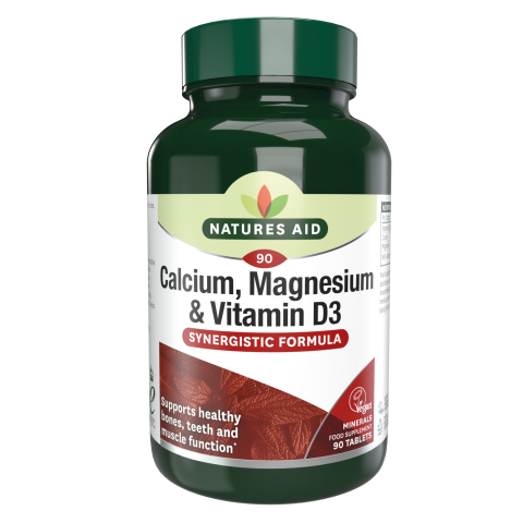 Natures Aid Calcium, Magnesium, Vit D3 (90tabs)