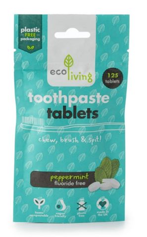 Ecoliving Toothpaste Tablets 125 pack (Flouride) (1pc)
