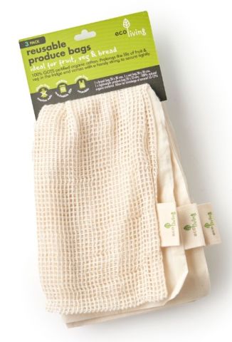 Ecoliving Reusable Produce Bag (3 Pack) (1pc)