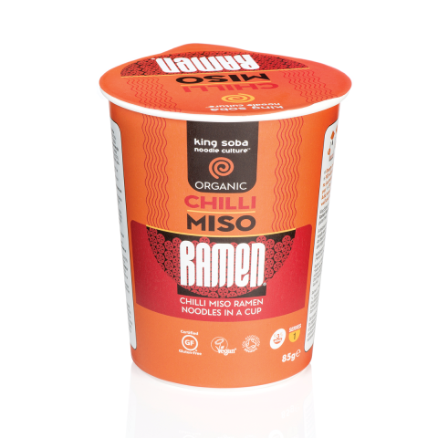 King Soba Organic Chilli Miso Ramen Cup (Instant) (85g)
