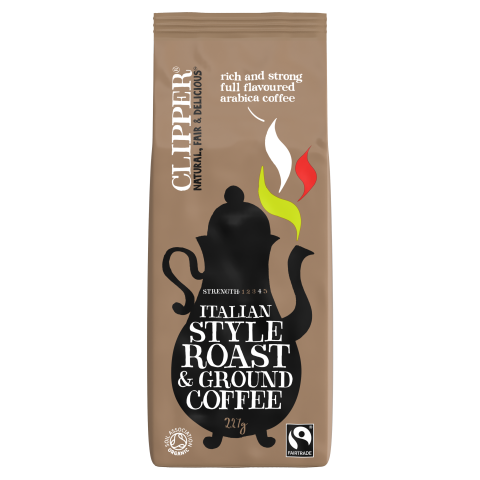 Clipper Fairtrade Organic Italian Style Coffee (250g)