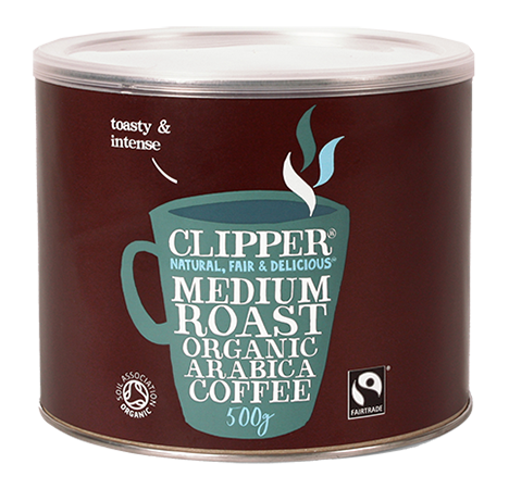 Clipper FT Medium Roast Organic Arabica Coffee (500g)