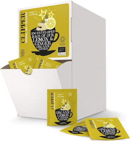 Clipper Org Infusion Lemon & Ginger 250 Envelopes (625g)