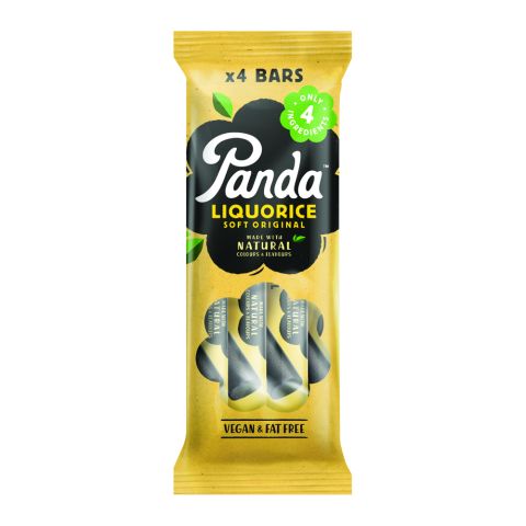 Panda  Natural Liquorice Bar 4pk (128g)