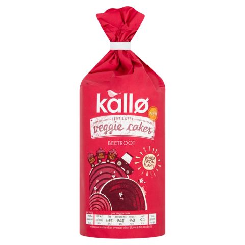 Kallo Beetroot & Balsamic Veggie Cakes (122g)