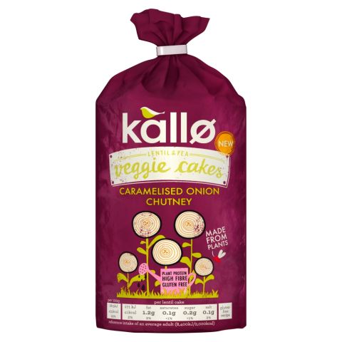Kallo Caramelised Onion & Chutney Veggie Cakes (122g)