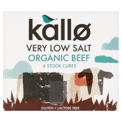 Kallo Organic Very Low Salt Beef Stock Cubes (48g)