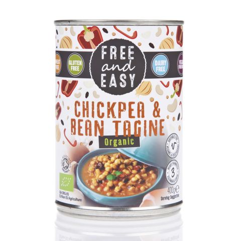 Free & Easy Organic Chickpea & Bean Tagine (400g)