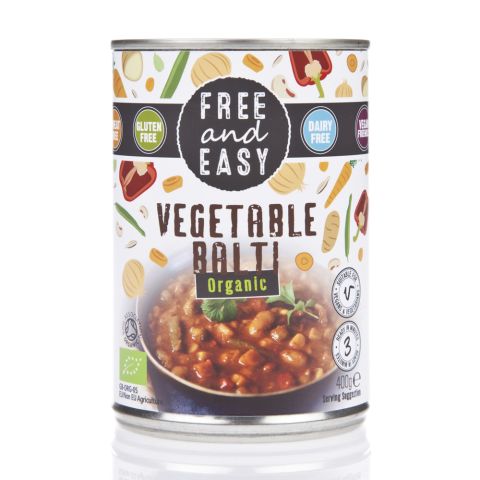 Free & Easy Organic Vegetable Balti (400g)