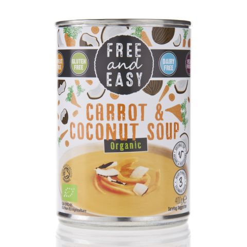 Free & Easy Organic Carrot & Coconut Soup (400g)