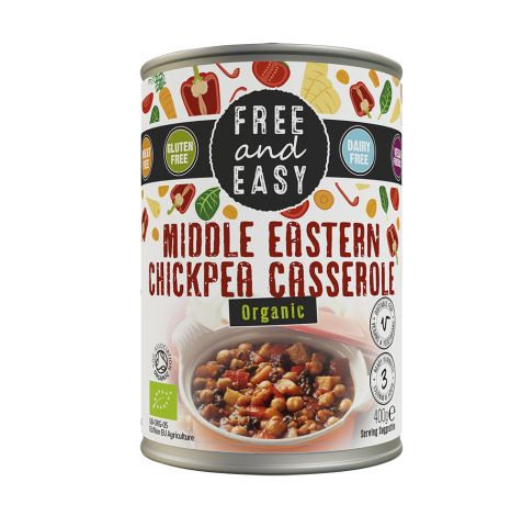 Free & Easy Org Middle Eastern Chickpea Casserole (400g)