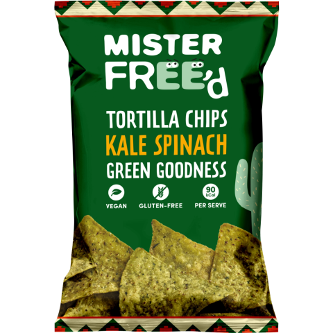 Mister Free'd Tortilla Chips with Kale & Spinach (135g)