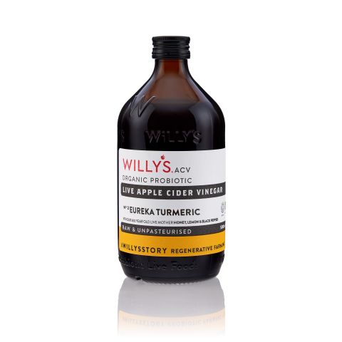 Willy's Organic Turmeric & Eureka Lemon ACV (500ml)