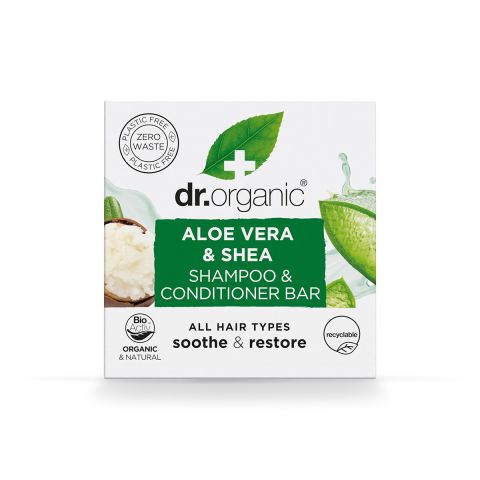 Dr Organic Aloe & Shea Shampoo & Conditioner Bar (75g)