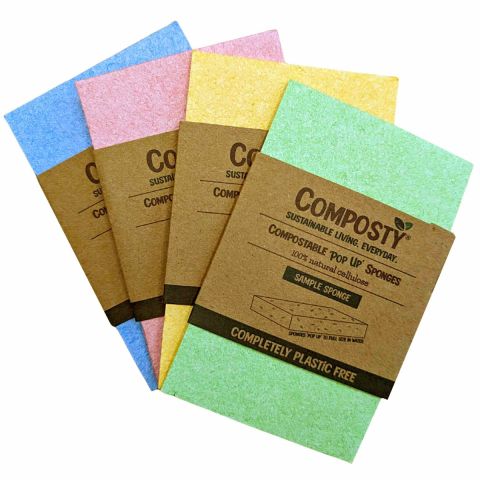 Composty Magic 'Pop-Up' Sponge - Single (Yellow) (1pc)
