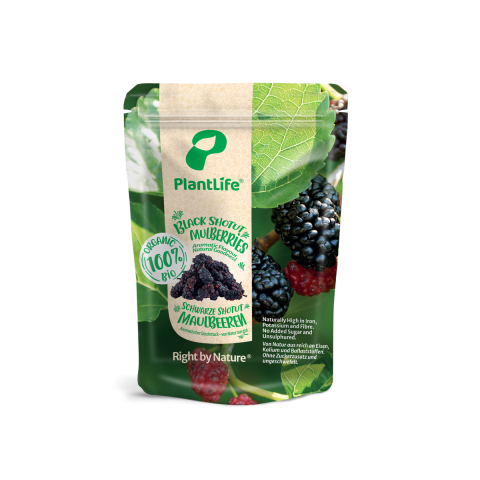 PlantLife Organic Black Mulberries (80g)