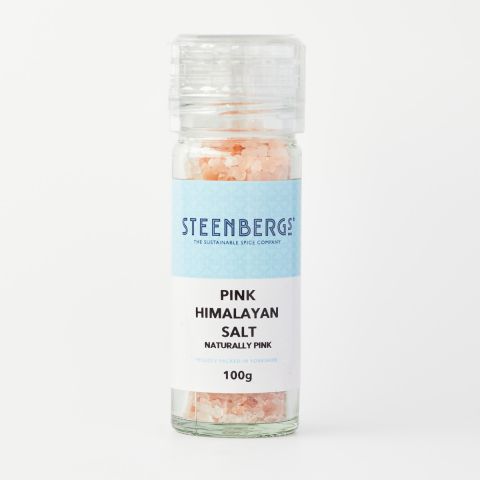 Steenbergs Pink Himalayan Salt Grinder (100g)