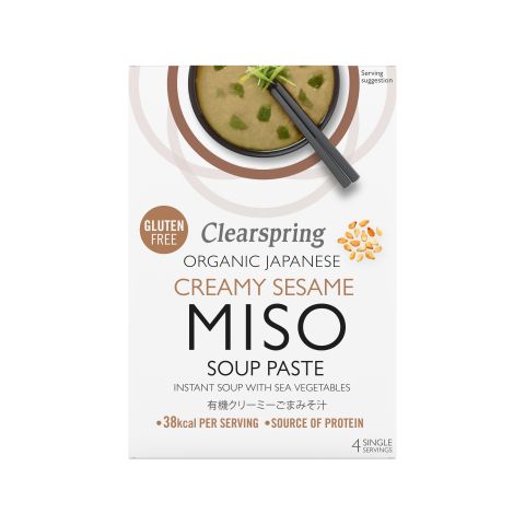 Clearspring Org Jap Sesame Miso Soup Paste Sea Veg (4x15g)