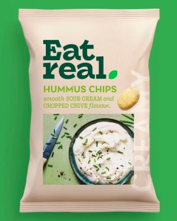 Eat Real Hummus Chips Sour Cream & Chive (110g)