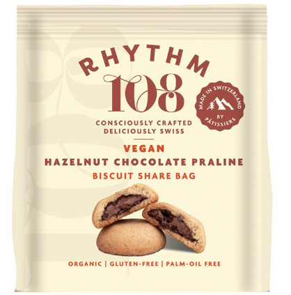 Rhythm 108 Hazelnut Choc Praline Filled Share Bag (135g)